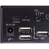 StarTech.com 2 Port HDMI KVM Switch 4K 60Hz UHD HDR, HDMI 2.0 Single Monitor, 2 Port USB 3.0 Hub, 4x USB HID, Audio, Hotkey Switching, TAA — SV231HU34K6