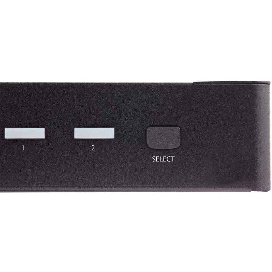 StarTech.com 2 Port HDMI KVM Switch 4K 60Hz UHD HDR, HDMI 2.0 Single Monitor, 2 Port USB 3.0 Hub, 4x USB HID, Audio, Hotkey Switching, TAA — SV231HU34K6