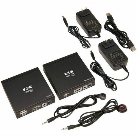 Eaton Tripp Lite Series HDMI HDBaseT KVM Console Extender over Cat6 - 2 USB Ports, IR, 4K 30 Hz (130 ft.), 1080p (230 ft.) — B013-HU-4K