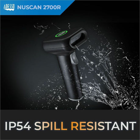 Adesso NuScan 2700R 2D Wireless Barcode Scanner with Charging Cradle — NUSCAN 2700R