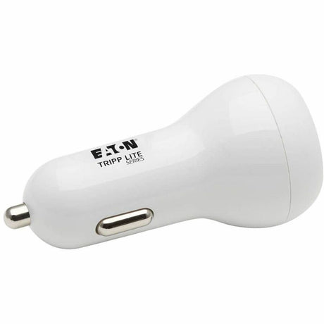 Eaton Tripp Lite Series Dual-Port USB Car Charger - 30W PD Charging, USB-C (18W) & USB-A (12W), USB-C to Lightning Cable, White — U280-C02-30W-K