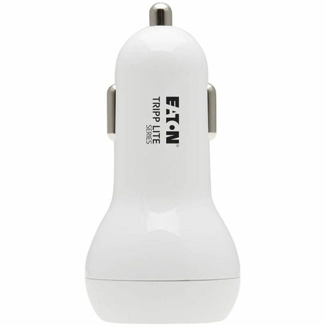 Eaton Tripp Lite Series Dual-Port USB Car Charger - 30W PD Charging, USB-C (18W) & USB-A (12W), USB-C to Lightning Cable, White — U280-C02-30W-K