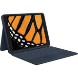 Logitech Rugged Combo 3 Rugged Keyboard/Cover Case Apple iPad (8th Generation), iPad (7th Generation) Tablet - Blue — 920-010341