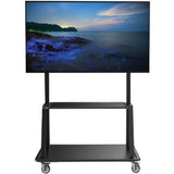 Eaton Tripp Lite Series Heavy-Duty Rolling TV Cart for 60" to 105" Flat-Screen Displays, Locking Casters, Black — DMCS60105XXDD
