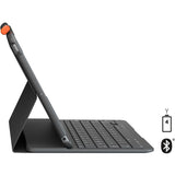 Logitech Slim Folio Keyboard/Cover Case (Folio) iPad (7th Generation), iPad (8th Generation), iPad (9th Generation) Tablet - Graphite — 920-009473