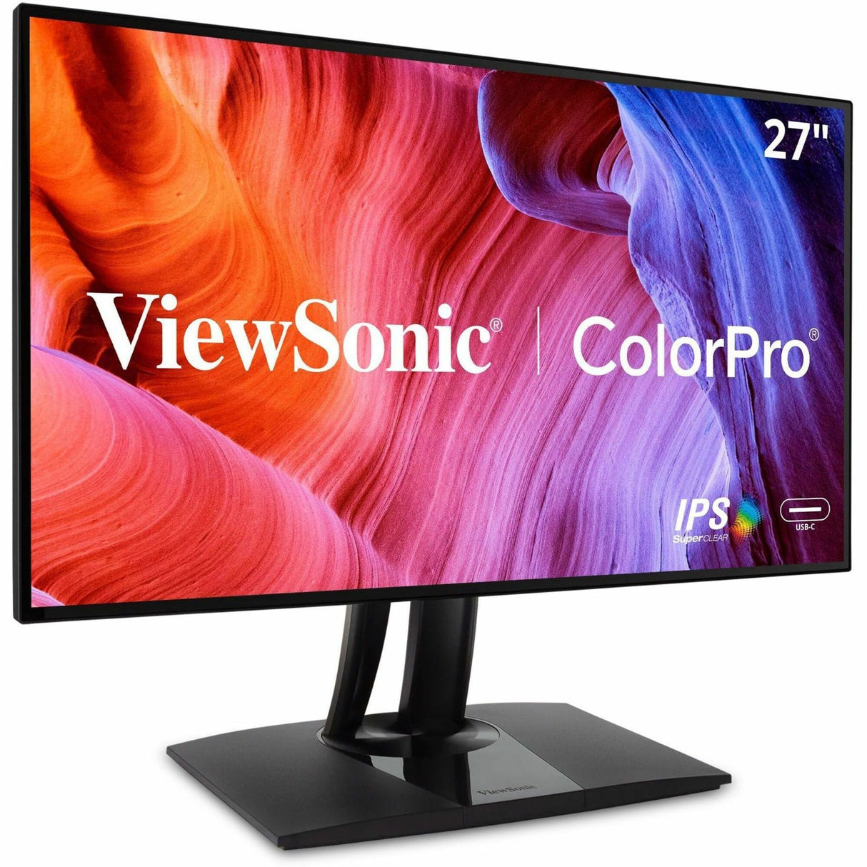 ViewSonic VP2768a 27-Inch IPS 1440p Monitor with Advanced Ergonomics, 100% sRGB Rec 709, 14-bit 3D LUT, Eye Care, 90W USB C, RJ45, HDMI, Daisy Chain for Home and Office — VP2768A