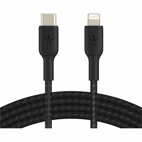 Belkin 30W USB-C to Lightning Cable - Nylon, Braided - M/M - 2m/6.6ft - Black — CAA004bt2MBK