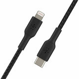 Belkin 30W USB-C to Lightning Cable - Nylon, Braided - M/M - 2m/6.6ft - Black — CAA004bt2MBK