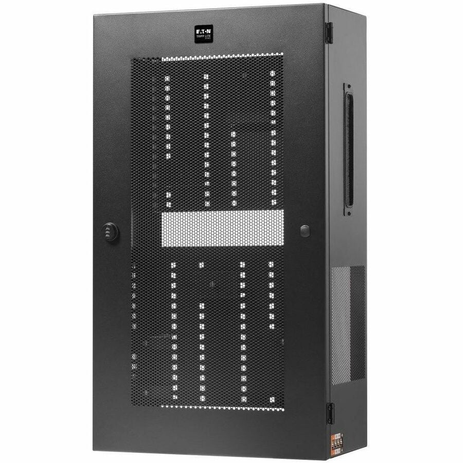 Eaton Tripp Lite Series SmartRack 5U Low-Profile Vertical-Mount Switch-Depth Wall-Mount Structured Wiring Enclosure, Adjustable Equipment Brackets — SRWF10UMOD