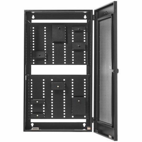Eaton Tripp Lite Series SmartRack 5U Low-Profile Vertical-Mount Switch-Depth Wall-Mount Structured Wiring Enclosure, Adjustable Equipment Brackets — SRWF10UMOD