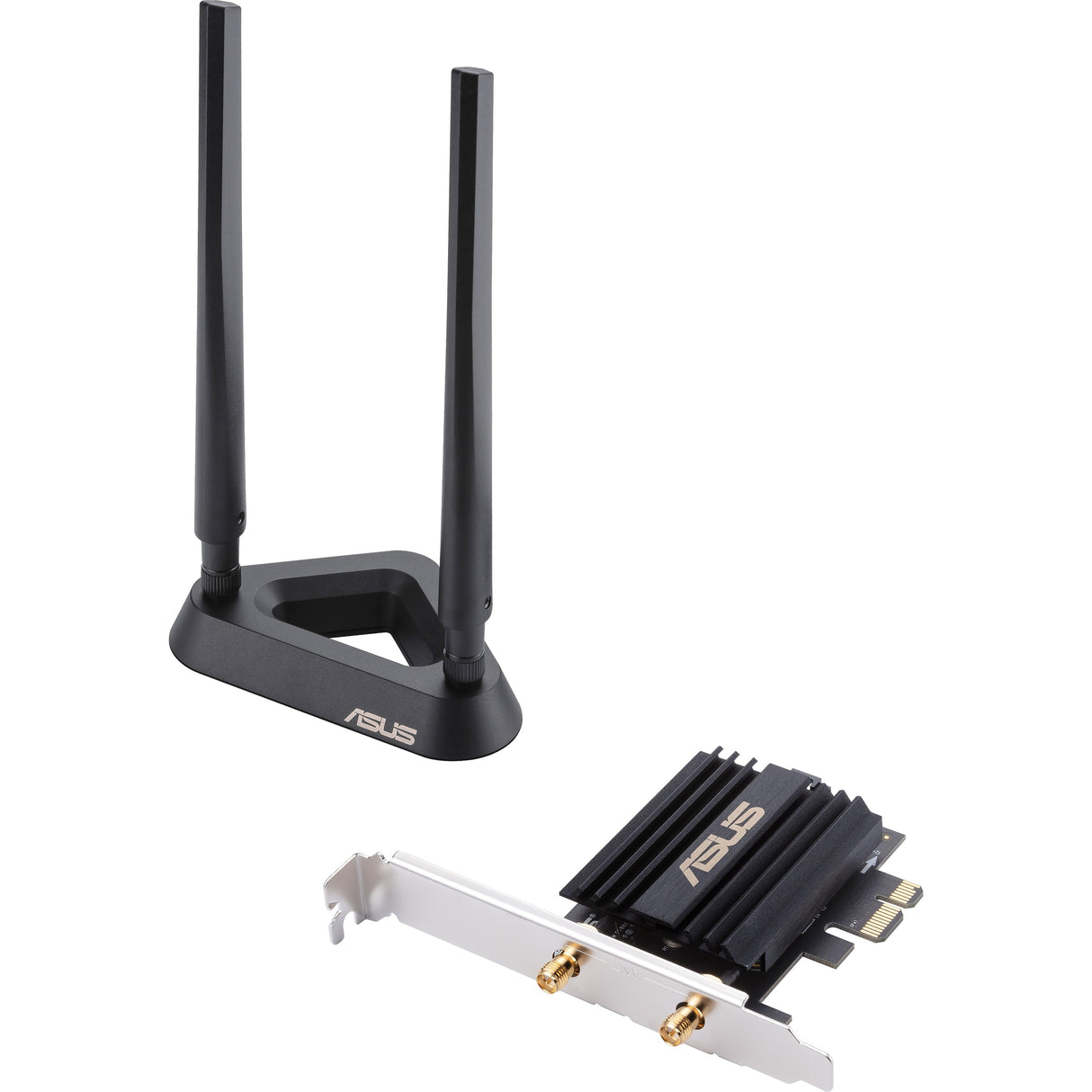 Asus PCE-AX58BT IEEE 802.11ax Bluetooth 5.0 Wi-Fi/Bluetooth Combo Adapter for Desktop Computer — PCE-AX58BT