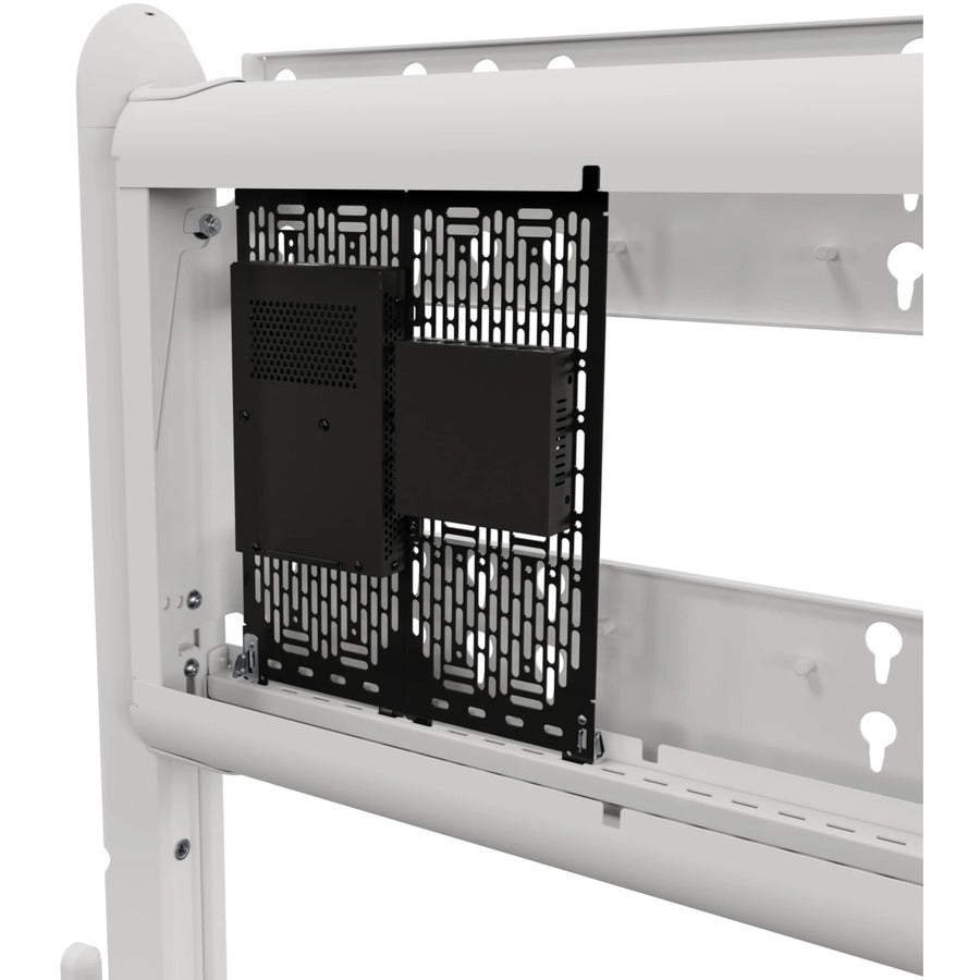 Chief Voyager Manual height Adjustable AV Mobile Cart - For 50-85 Inch Displays - Mobile TV Cart - White — LSCUW