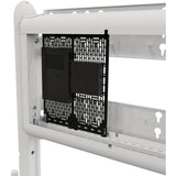 Chief Voyager Manual height Adjustable AV Mobile Cart - For 50-85 Inch Displays - Mobile TV Cart - White — LSCUW