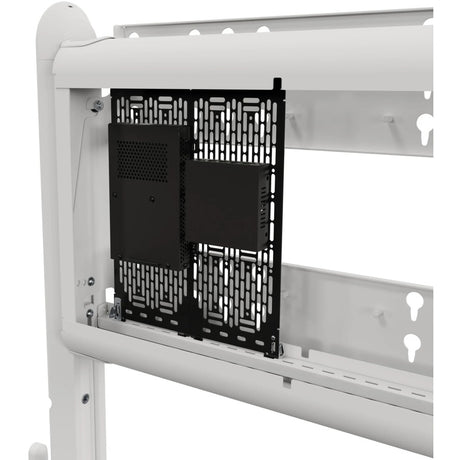 Chief Voyager Manual height Adjustable AV Mobile Cart - For 50-85 Inch Displays - Mobile TV Cart - White — LSCUW