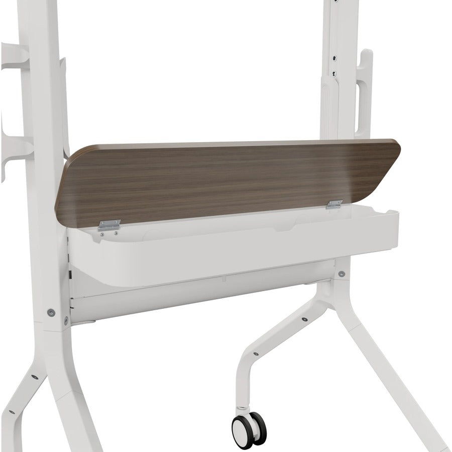 Chief Voyager Manual height Adjustable AV Mobile Cart - For 50-85 Inch Displays - Mobile TV Cart - White — LSCUW