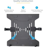 StarTech.com VESA Laptop Tray, Adjustable Monitor Arm Laptop Tray, Secures Notebooks up to 4.5kg (9.9lb), 75x75 & 100x100 VESA, Ventilated — LAPTOP-ARM-TRAY