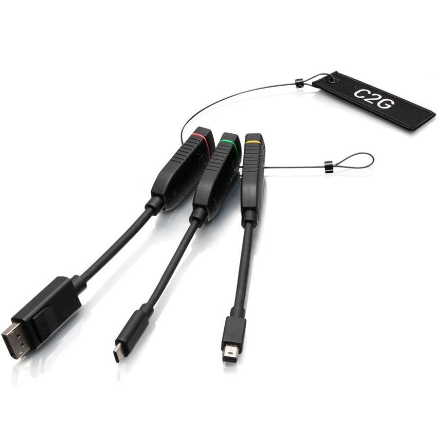 C2G Universal HDMI Dongle Adapter Ring with Mini DP, DisplayPort & USB-C — C2G30028
