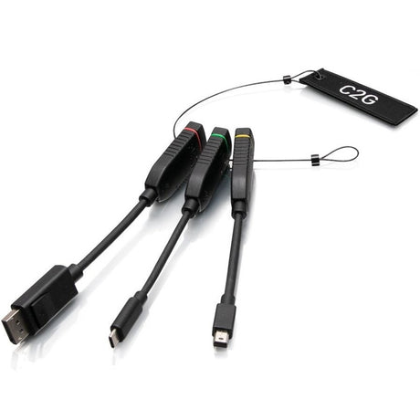 C2G Universal HDMI Dongle Adapter Ring with Mini DP, DisplayPort & USB-C — C2G30028