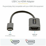 StarTech.com USB C to HDMI Adapter Dongle, 4K 60Hz, HDR10, USB-C to HDMI 2.0b Converter, USB Type-C DP Alt Mode to HDMI Monitor/Display — USBC-HDMI-CDP2HD4K60