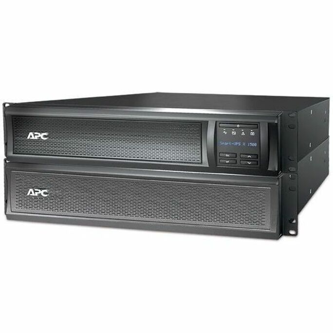 APC Smart-UPS X, Line Interactive, 1500VA, Rack/tower convertible 2U, 120V, 8x 5-15R NEMA, SmartConnect port+NMC, Extended runtime, TAA — SMX1500RM2UCNCUS