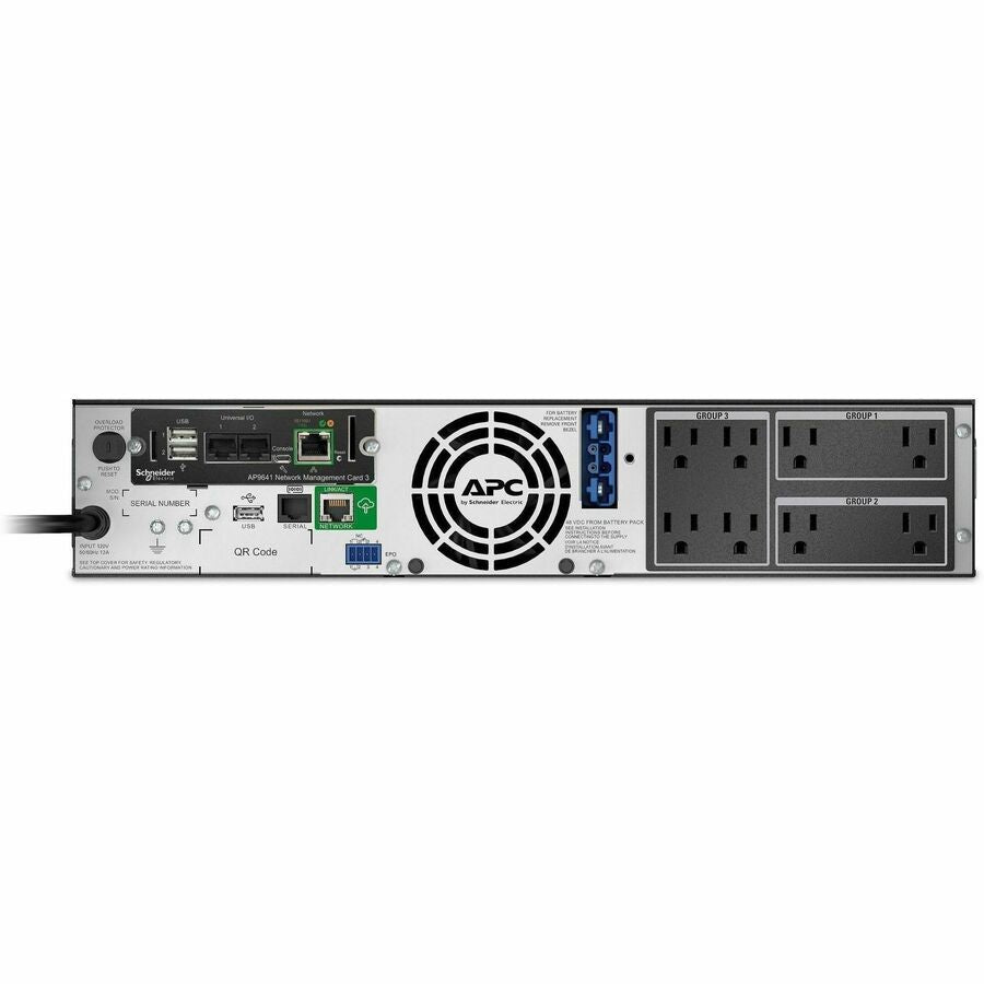 APC Smart-UPS X, Line Interactive, 1500VA, Rack/tower convertible 2U, 120V, 8x 5-15R NEMA, SmartConnect port+NMC, Extended runtime, TAA — SMX1500RM2UCNCUS
