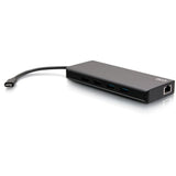 C2G USB-C 9-in-1 Dual Display Docking Station - 60W Power Supply, HDMI, Ethernet, USB, 3.5mm Audio and Power Delivery - 4K 30Hz — C2G54487