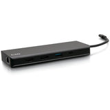 C2G USB-C 9-in-1 Dual Display Docking Station - 60W Power Supply, HDMI, Ethernet, USB, 3.5mm Audio and Power Delivery - 4K 30Hz — C2G54487