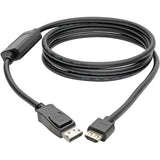 Eaton Tripp Lite Series DisplayPort 1.4 to HDMI Active Adapter Cable (M/M), 4K 60 Hz, 4:4:4, HDR, HDCP 2.2, 6 ft. (1.8 m), TAA — P582-006-HD-V4A