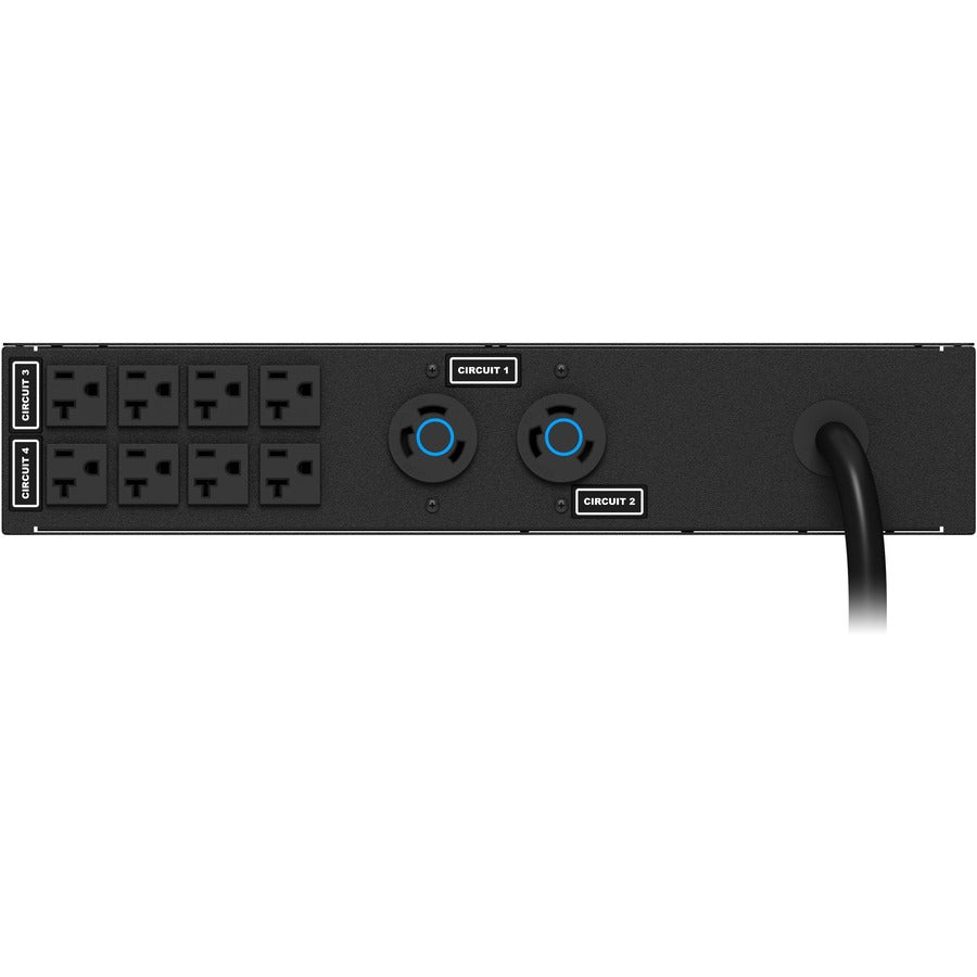 Vertiv Liebert Basic PDU - Horizontal, 120/208V, (8) NEMA 5-20R, (2) NEMA L6-30R — VP0N3202