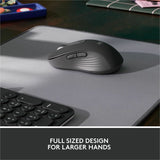 Logitech Signature M650 L for Business Wireless Mouse, For Large Sized Hands, Logi Bolt, Bluetooth, Graphite — 910-006346