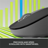 Logitech Signature M650 L for Business Wireless Mouse, For Large Sized Hands, Logi Bolt, Bluetooth, Graphite — 910-006346