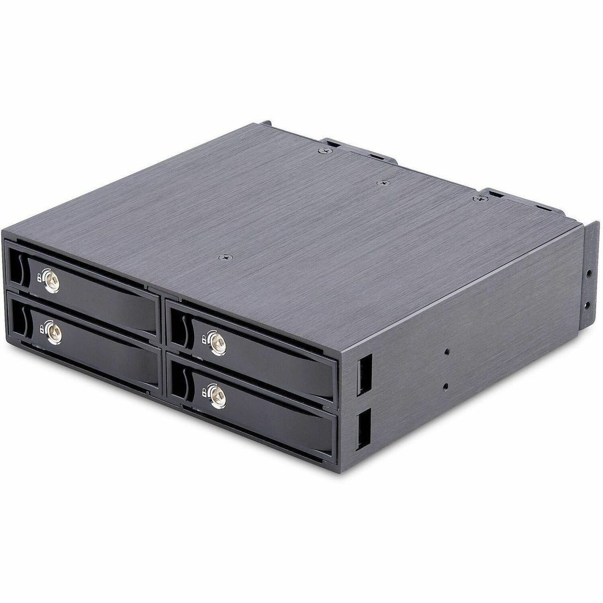 StarTech.com 4-Bay Backplane for U.2 Drives, Fits in a 5.25inch Bay, Mobile Rack for 2.5inch U.2 (SFF-8639) NVMe HDD/SSDs, Removable Trays — 4U2525-SAS-BACKPLANE