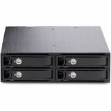 StarTech.com 4-Bay Backplane for U.2 Drives, Fits in a 5.25inch Bay, Mobile Rack for 2.5inch U.2 (SFF-8639) NVMe HDD/SSDs, Removable Trays — 4U2525-SAS-BACKPLANE