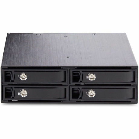 StarTech.com 4-Bay Backplane for U.2 Drives, Fits in a 5.25inch Bay, Mobile Rack for 2.5inch U.2 (SFF-8639) NVMe HDD/SSDs, Removable Trays — 4U2525-SAS-BACKPLANE