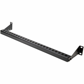 StarTech.com 1U Horizontal Cable Management Bar w/Adjustable Depth, 19" Rack-Mountable Lacing Bar For Organized Racks/Cabinets/Patch Panel — 12S-CABLE-LACING-BAR