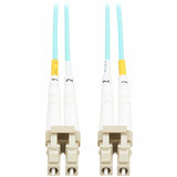 Eaton Tripp Lite Series 10Gb Duplex Multimode 50/125 OM3 OFNP Fiber Patch Cable (LC/LC) - Aqua, 1 m (3.3 ft.), TAA — N820-01M-TAA