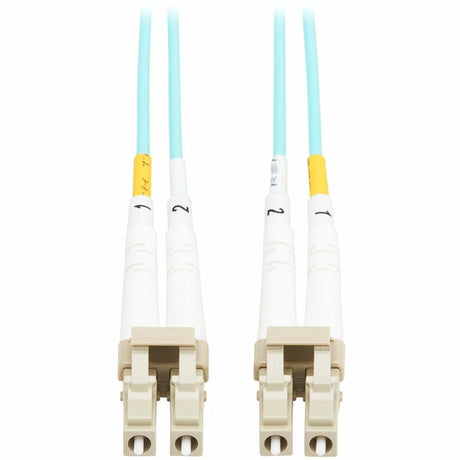 Eaton Tripp Lite Series 10Gb Duplex Multimode 50/125 OM3 OFNP Fiber Patch Cable (LC/LC) - Aqua, 1 m (3.3 ft.), TAA — N820-01M-TAA