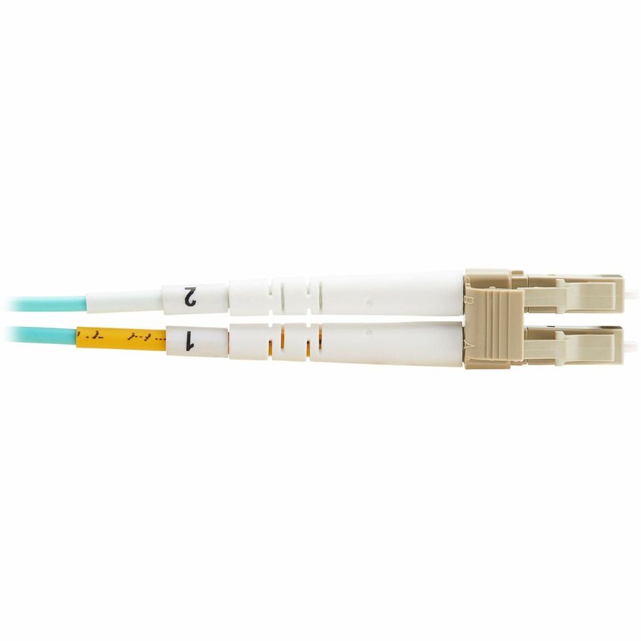 Eaton Tripp Lite Series 10Gb Duplex Multimode 50/125 OM3 OFNP Fiber Patch Cable (LC/LC) - Aqua, 1 m (3.3 ft.), TAA — N820-01M-TAA