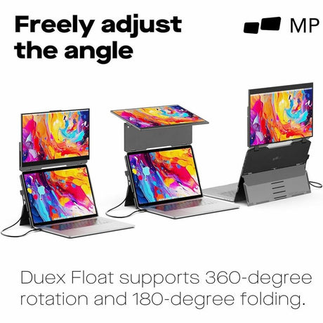 Duex Float Mobile Pixels 15.6" Stacked Portable Screens, Full HD IPS 1080P Touchscreen Monitor with Built-in Kickstand, USB Type-C/HDMI Plug and Play, Support Windows/Mac/Android/ChromeOS/Switch — 101-1011P01