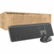 Logitech Signature Slim MK955 for Business Wireless Keyboard and Mouse Combo, Quiet Typing, Secure Receiver - Graphite — 920-012427