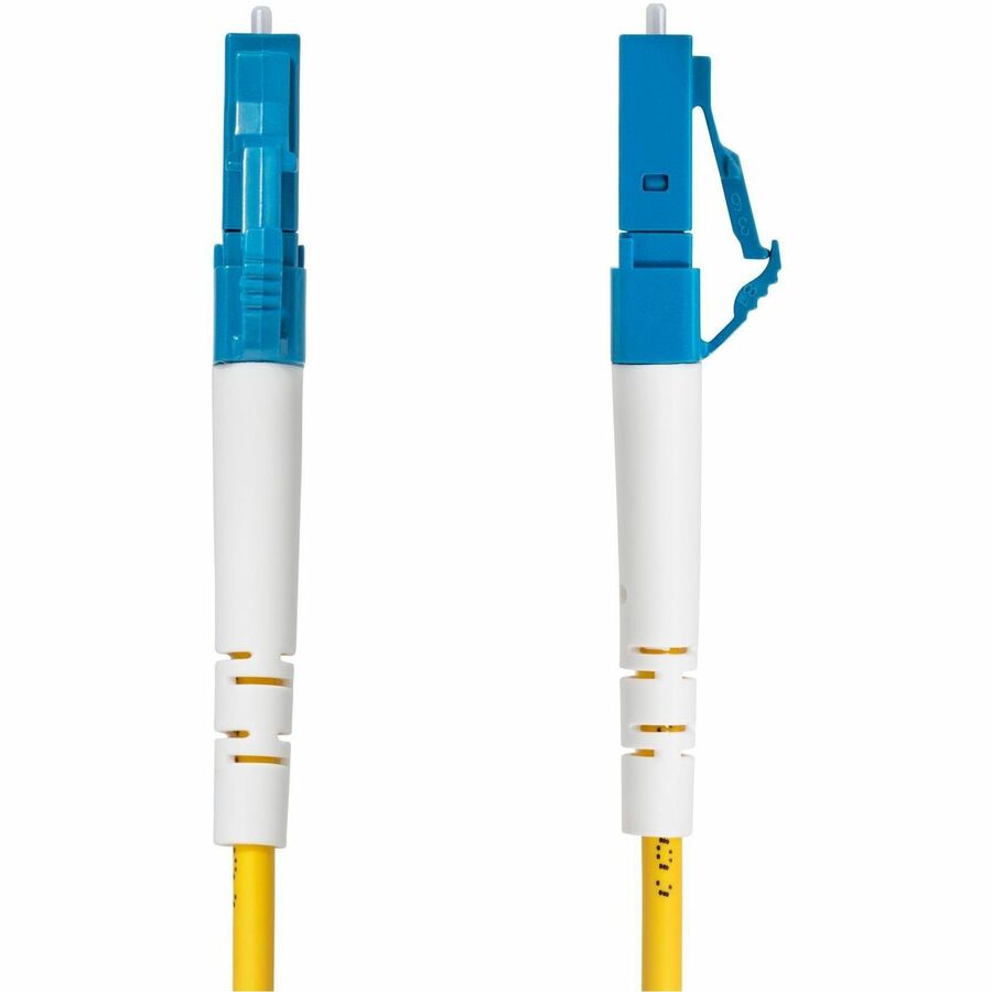 StarTech.com 1m (3.3ft) LC to LC (UPC) OS2 Single Mode Simplex Fiber Optic Cable, 9/125, 40G/100G, Low Insertion Loss, LSZH Jumper Cord — SPSMLCLC-OS2-1M