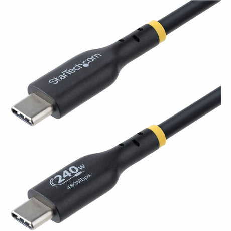 StarTech.com 3ft USB-C Charging Cable, USB-IF Certified USB C Cable, 240W PD EPR, USB 2.0 Type-C Laptop Charger Cord, TPE Jacket, M/M — USB2EPR3F