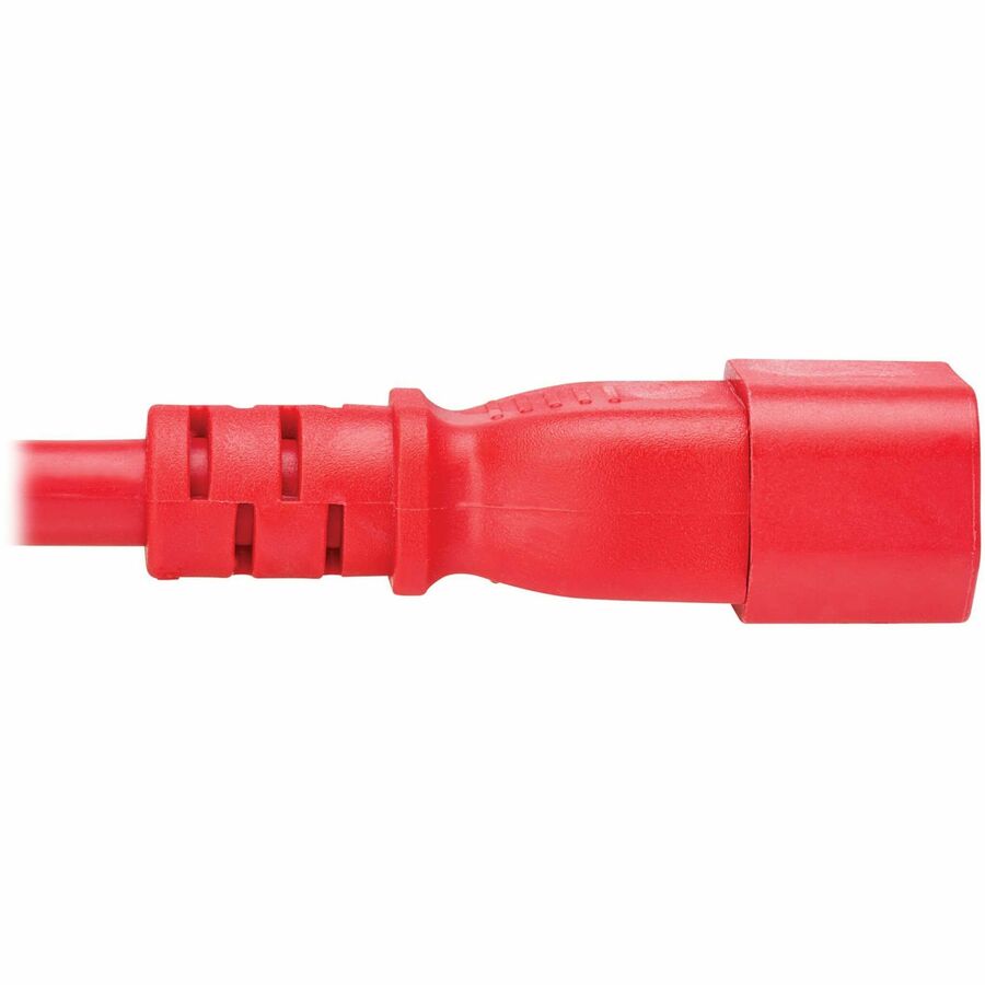Eaton Tripp Lite Series Power Cord C14 to C15 - Heavy-Duty, 15A, 250V, 14 AWG, 10 ft. (3.1 m), Red — P018-010-ARD