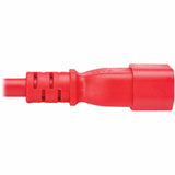 Eaton Tripp Lite Series Power Cord C14 to C15 - Heavy-Duty, 15A, 250V, 14 AWG, 10 ft. (3.1 m), Red — P018-010-ARD