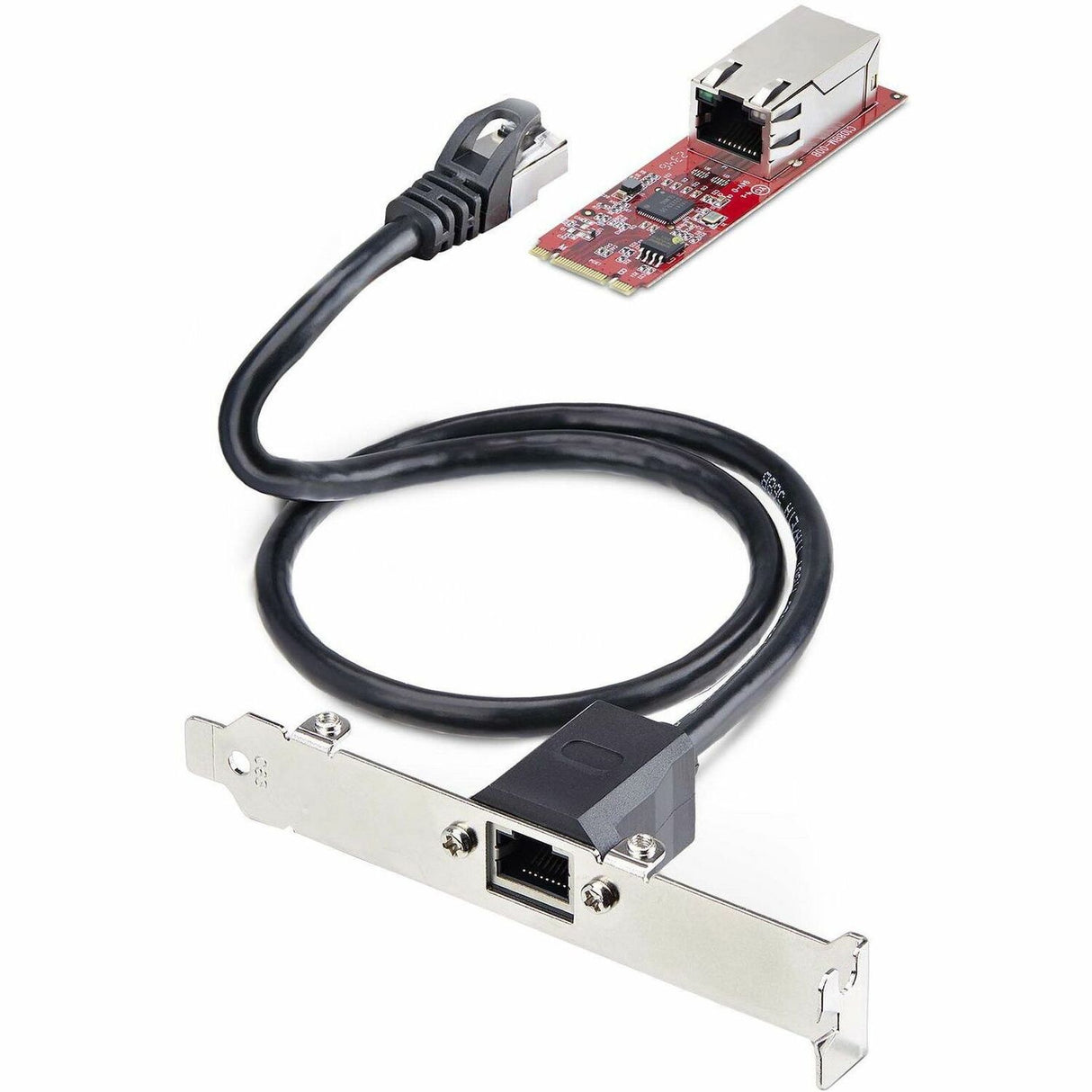 StarTech.com 1-Port 2.5GbE M.2 2280 Network Card, NBASE-T PCIe Ethernet Card, Intel I225-V, Multi-Gigabit Desktop NIC/LAN Card, TAA — MR12GI-NETWORK-CARD