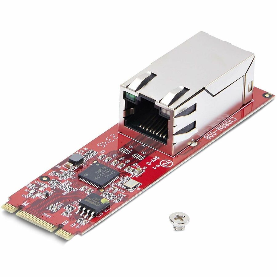 StarTech.com 1-Port 2.5GbE M.2 2280 Network Card, NBASE-T PCIe Ethernet Card, Intel I225-V, Multi-Gigabit Desktop NIC/LAN Card, TAA — MR12GI-NETWORK-CARD