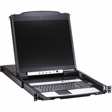 Eaton 16-Port Cat5 KVM over IP Switch - 19 in. LCD, 1 Remote or 1 Local User, 1U Rack-Mount, TAA — B064C-16-1-IP