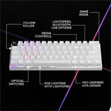 Logitech G PRO X 60 LIGHTSPEED Wireless Gaming Keyboard, Ultra Compact TKL 60% Mechanical Keyboard for Windows PC, LIGHTSYNC RGB, Dual-Shot PBT Keycaps, GX Optical Tactile Switches, Black — 920-011902