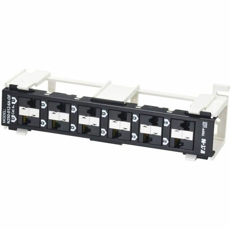 Eaton Tripp Lite Series 12-Port Cat6a Wall-Mount Patch Panel - PoE+ Compliant, 110, 568A/B, RJ45 Ethernet, Offset Ports, TAA — N250-012-6A-OF