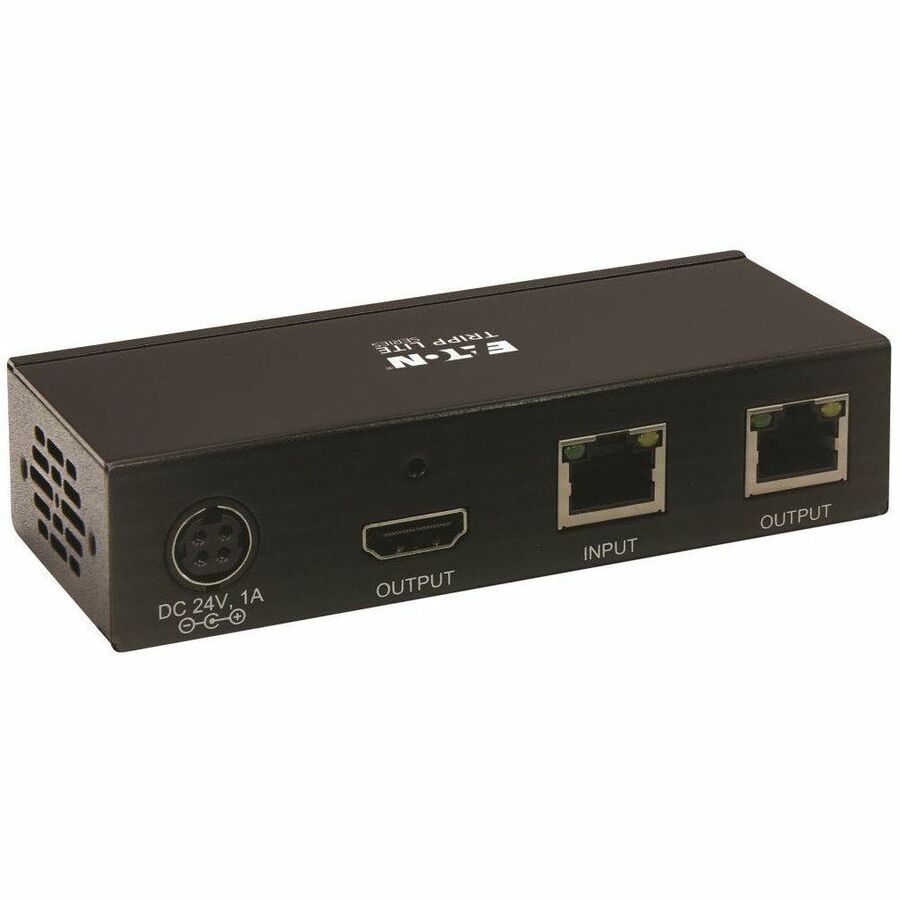 Eaton Tripp Lite Series HDMI over Cat6 Receiver with Repeater, 4K 60Hz, HDR, 4:4:4, IR Transceiver, PoC, HDCP 2.2, 230 ft., TAA — B127A-110-BH